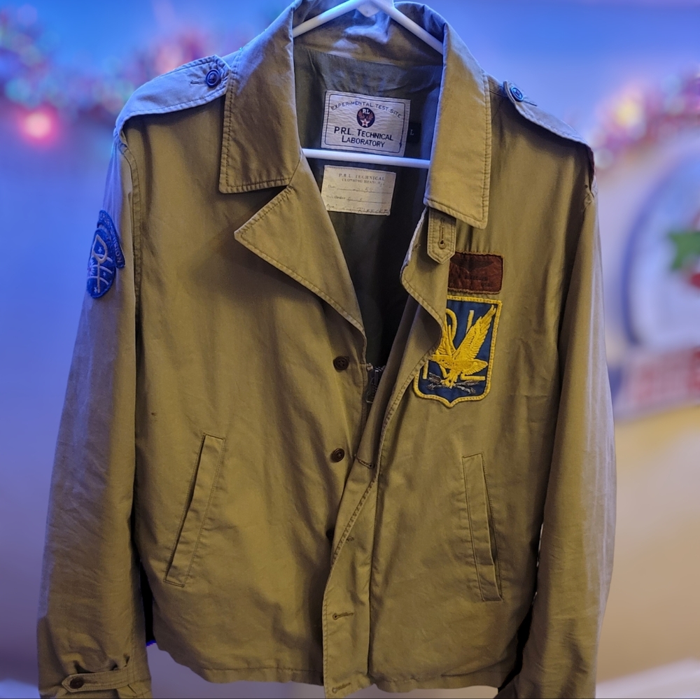 Mens Polo Ralph Lauren PRL Technical Laboratory M-47 Green Military Jacket sz L